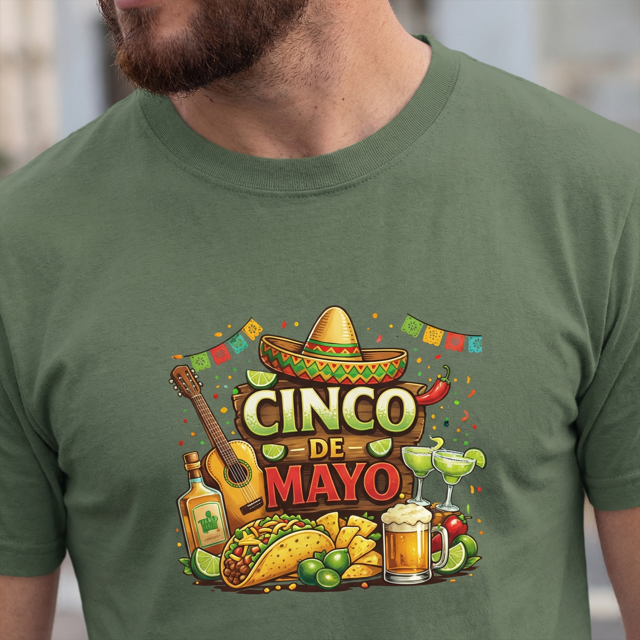 Cinco de Mayo Fiesta T-Shirt – Funny Taco & Margarita Party Tee