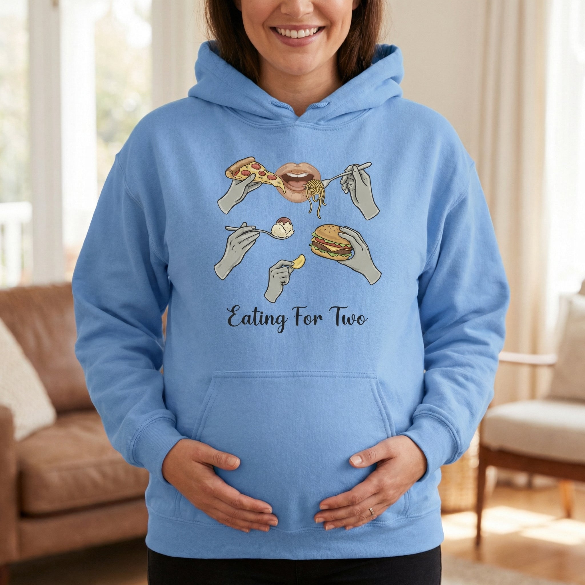 Eating for Two – Pregnancy Cravings Hoodie