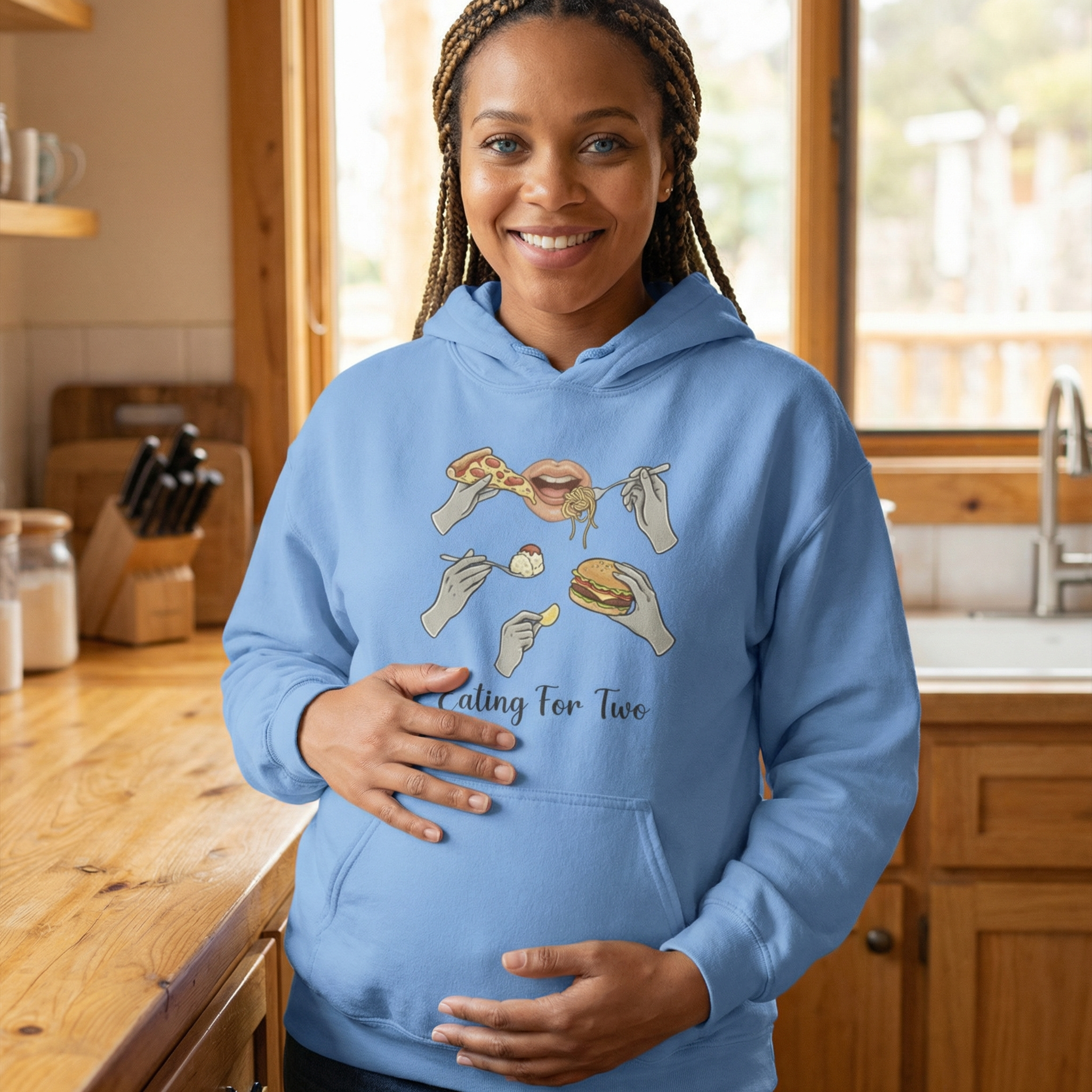 Eating for Two – Pregnancy Cravings Hoodie